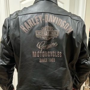 Black leather ridding jacket